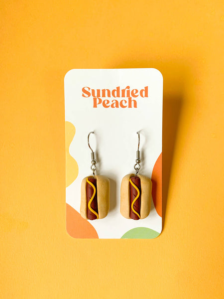 Hotdog Earrings