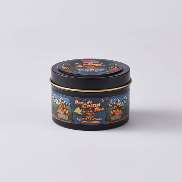 Pur Retro - Camp Fire Travel Tin Candle