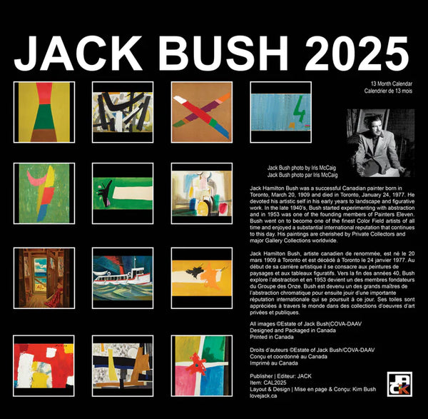 2025 Jack Bush Wall Calendar