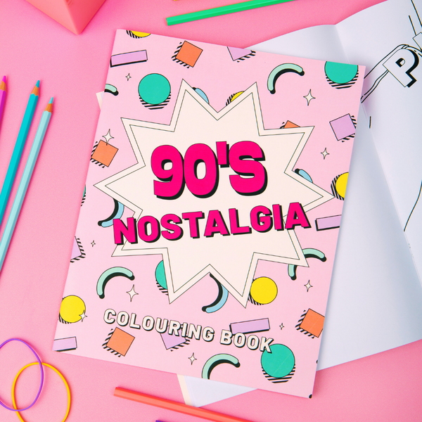 90's Nostalgia Colouring Book