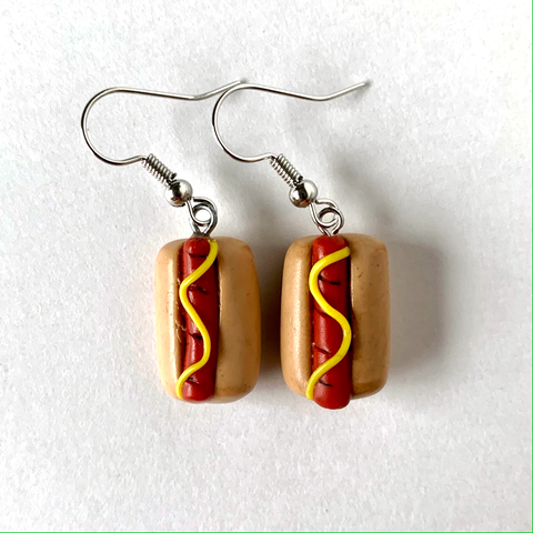 Hotdog Earrings