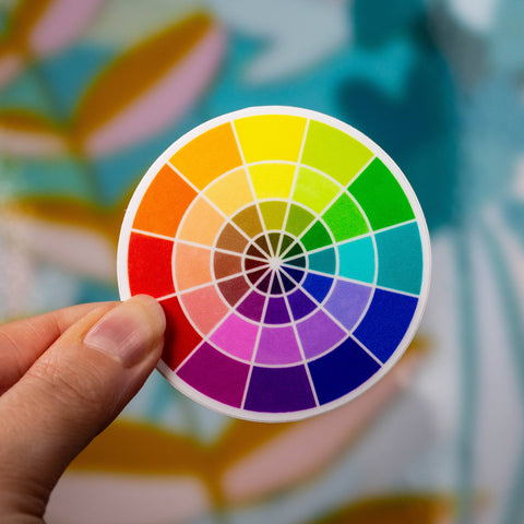 Colour Wheel Sticker 2.5 x 2.5 inch