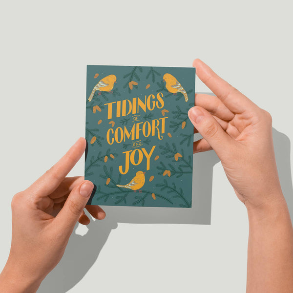 Goldfinch Tidings Christmas Card
