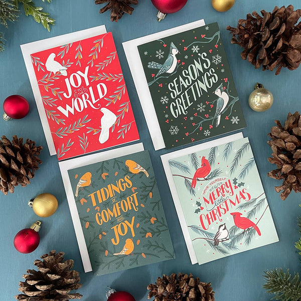 Goldfinch Tidings Christmas Card