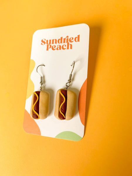 Hotdog Earrings