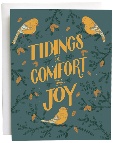 Goldfinch Tidings Christmas Card