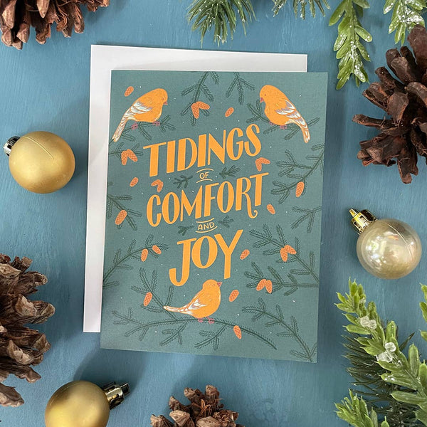 Goldfinch Tidings Christmas Card