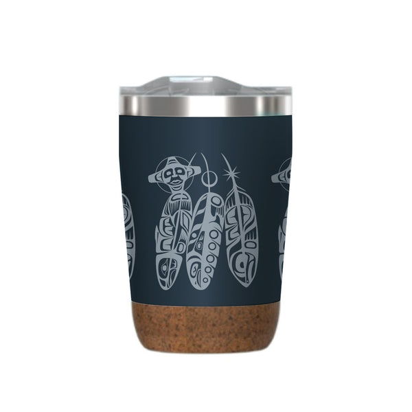 Native Northwest Salmon Life Cycle (Feathers) Travel Mug