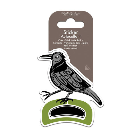 Crow Sticker Native Northwest