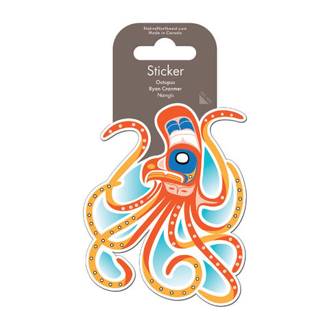 Octopus Sticker Native Northwest