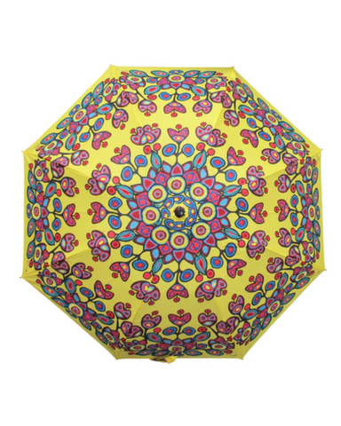 Oscardo Floral on Yellow Umbrella