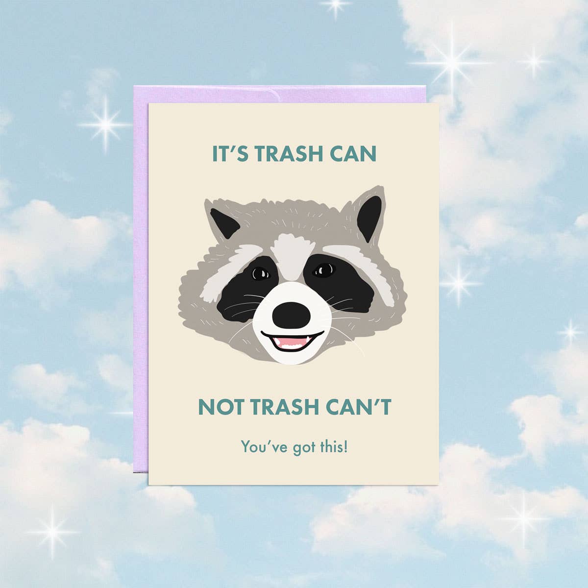 Raccoon Trash Can | Encouragement Card