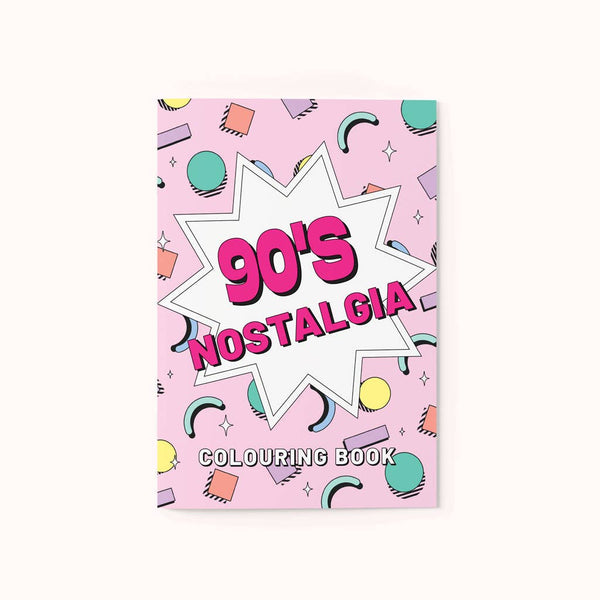 90's Nostalgia Colouring Book