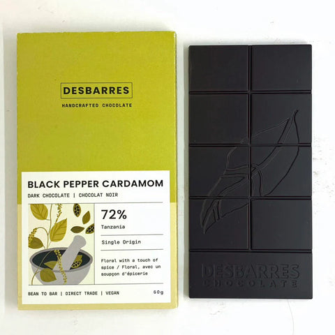Desbarres Black Pepper Cardamom Dark Chocolate
