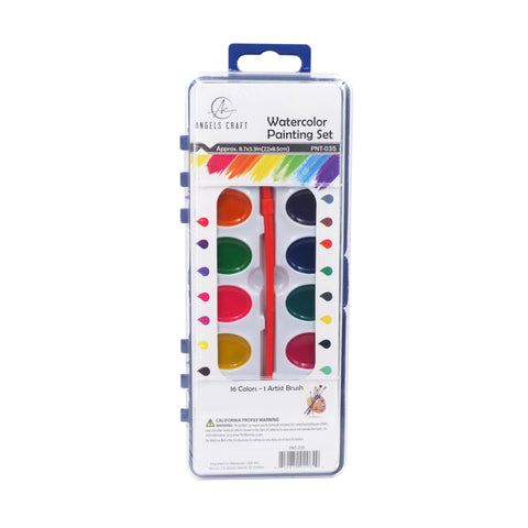 Watercolour Paint Set 16 colours , 1-ct