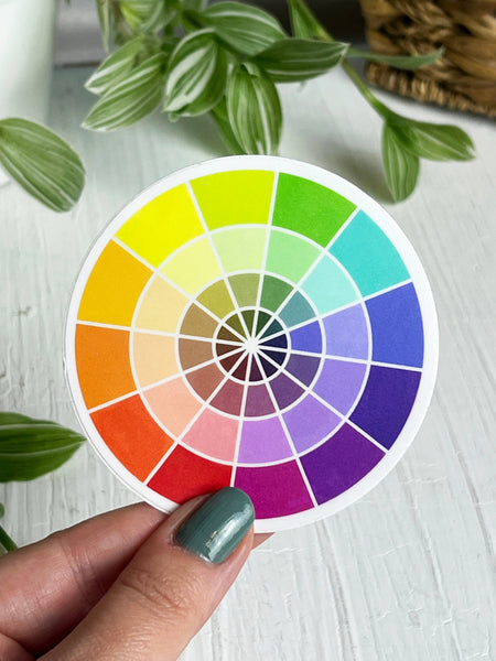 Colour Wheel Sticker 2.5 x 2.5 inch