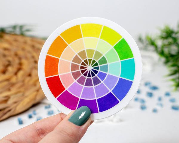 Colour Wheel Sticker 2.5 x 2.5 inch