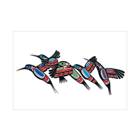 Native Northwest Hummingbirds Card