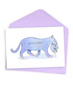 Baltic Club Cat Mom Greeting Card