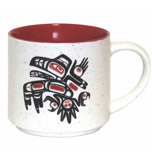 Native Northwest Running Raven Ceramic Mug