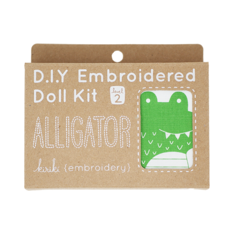 Kiriki Press Alligator DIY Embroidered Doll Kit