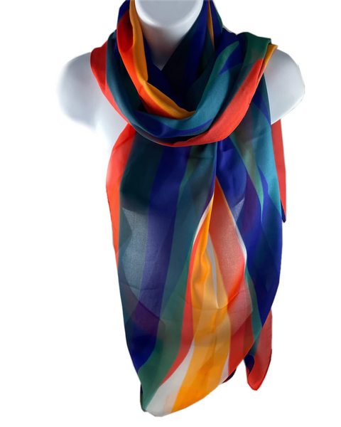 LoveJACK Letter Poly-Chiffon Scarf