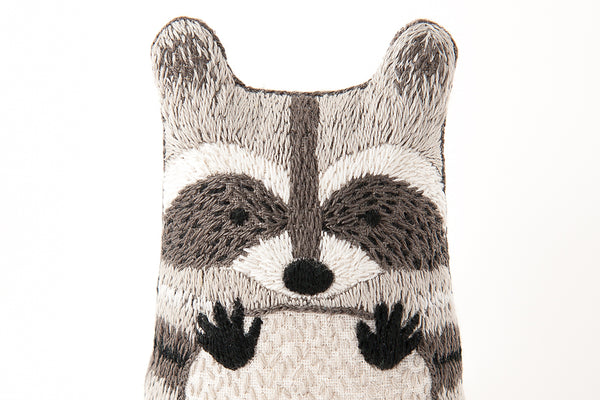 Kiriki Press Raccoon DIY Embroidered Doll Kit