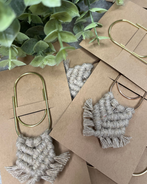 Briar & Sage Macrame Paperclip Bookmarks