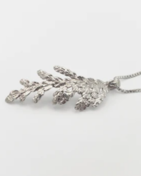 Kyla Vitek Jewelry Silver Cedar Necklace