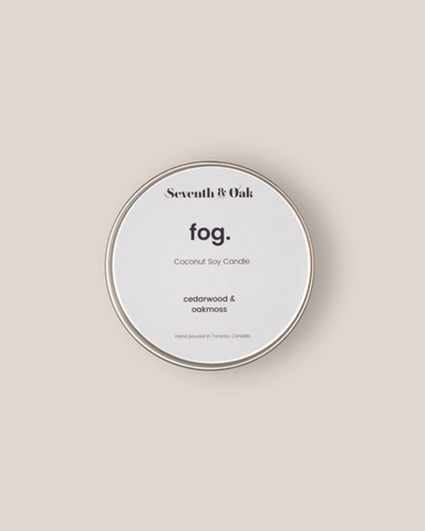 Seventh & Oak Fog Wood Wick Candle