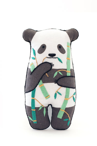 Kiriki Press Panda DIY Embroidered Doll Starter Kit
