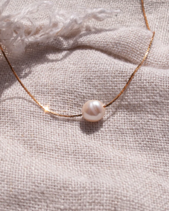 Hen + Bear Pearl Necklace