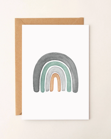 Little Cedar & Pine Rainbow Greeting  Card