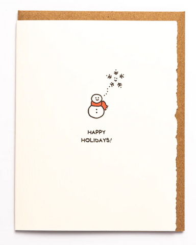 Mythical Matters Snowman Greeting Card
