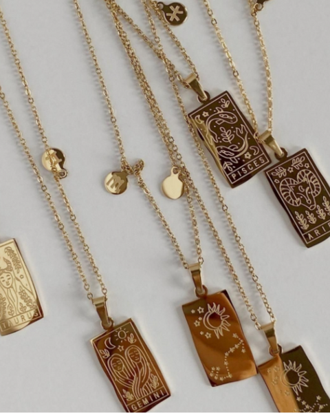 The Happiness Store Gold Zodiac Necklace